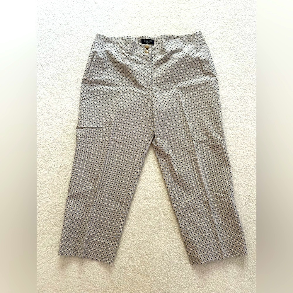 Talbots stretch cotton capri pants trousers - size 16